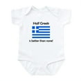 thumbnail image 1 of CafePress - Half Greek Body Suit - Baby Light Bodysuit, Size Newborn - 24 Months, 1 of 4