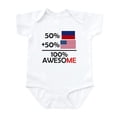 thumbnail image 1 of CafePress - Half Haitian Half American Body Suit - Baby Light Bodysuit, Size Newborn - 24 Months, 1 of 4