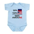 thumbnail image 1 of CafePress - Half Haitian Half American Body Suit - Baby Light Bodysuit, Size Newborn - 24 Months, 1 of 4