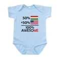 thumbnail image 1 of CafePress - Half Hungarian Half American Body Suit - Baby Light Bodysuit, Size Newborn - 24 Months, 1 of 4