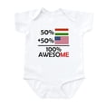 thumbnail image 1 of CafePress - Half Hungarian Half American Body Suit - Baby Light Bodysuit, Size Newborn - 24 Months, 1 of 4