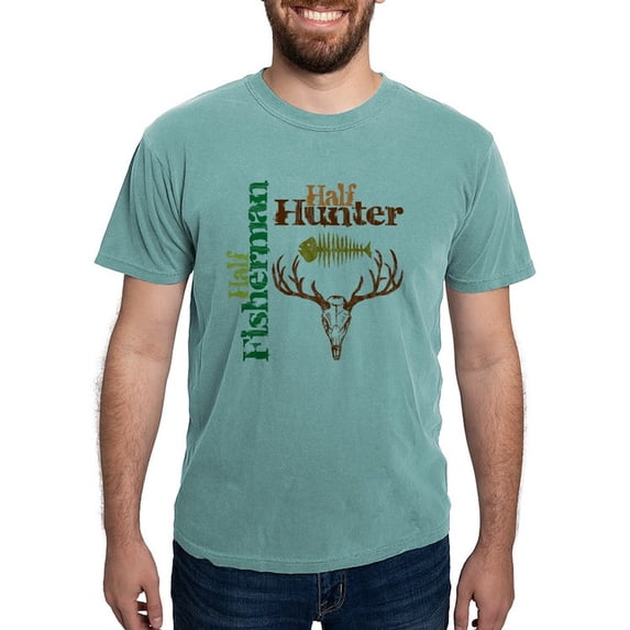 CafePress - Half Hunter Half Fisherman1 Men's Comfort Colors® - Mens Comfort Colors Shirt