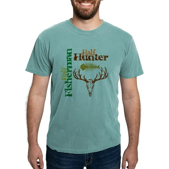 CafePress - Half Hunter Half Fisherman1 Men's Comfort Colors® - Mens Comfort Colors Shirt