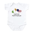 thumbnail image 1 of CafePress - Half Irish Half American (Hearts) Infant Bodysuit - Baby Light Bodysuit, Size Newborn - 24 Months, 1 of 4