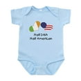 thumbnail image 1 of CafePress - Half Irish Half American (Hearts) Infant Bodysuit - Baby Light Bodysuit, Size Newborn - 24 Months, 1 of 4