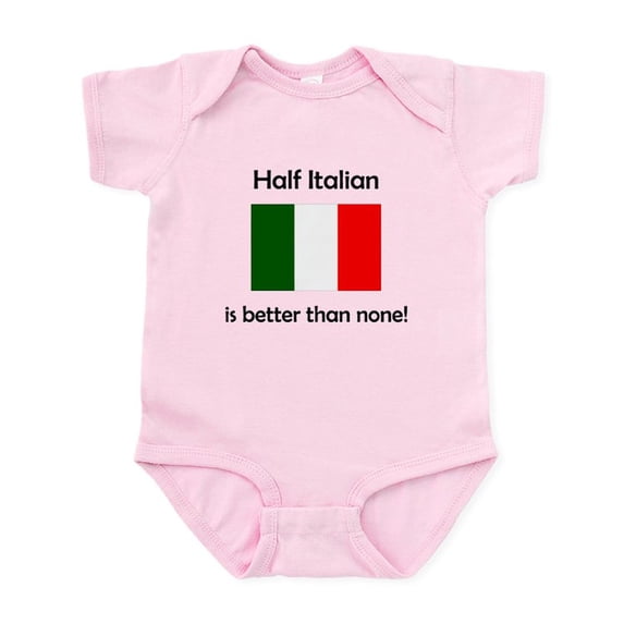 CafePress - Half Italian Body Suit - Baby Light Bodysuit, Size Newborn - 24 Months