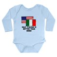thumbnail image 1 of CafePress - Half Italian Body Suit - Long Sleeve Cotton Baby Bodysuit, 1 of 4