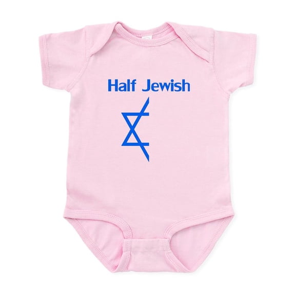 CafePress - Half Jewish Body Suit - Baby Light Bodysuit, Size Newborn - 24 Months