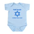 thumbnail image 1 of CafePress - Half Jewish Is Better Than None Body Suit - Baby Light Bodysuit, Size Newborn - 24 Months, 1 of 4