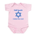 thumbnail image 1 of CafePress - Half Jewish Is Better Than None Body Suit - Baby Light Bodysuit, Size Newborn - 24 Months, 1 of 4
