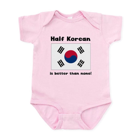 CafePress - Half Korean Body Suit - Baby Light Bodysuit, Size Newborn - 24 Months