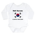 thumbnail image 1 of CafePress - Half Korean Body Suit - Long Sleeve Cotton Baby Bodysuit, 1 of 4