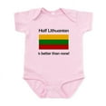thumbnail image 1 of CafePress - Half Lithuanian Body Suit - Baby Light Bodysuit, Size Newborn - 24 Months, 1 of 4