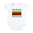 thumbnail image 1 of CafePress - Half Lithuanian Body Suit - Baby Light Bodysuit, Size Newborn - 24 Months, 1 of 4