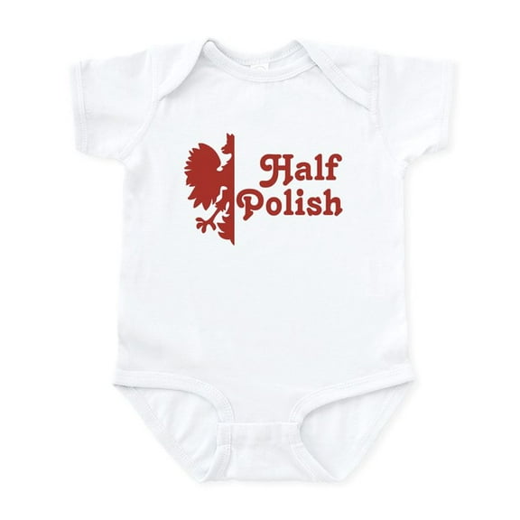 CafePress - Half Polish Infant Bodysuit - Baby Light Bodysuit, Size Newborn - 24 Months