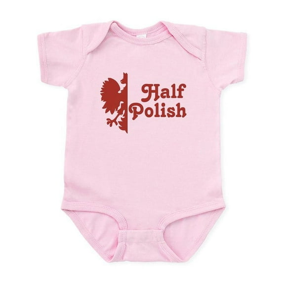 CafePress - Half Polish Infant Bodysuit - Baby Light Bodysuit, Size Newborn - 24 Months