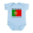 thumbnail image 1 of CafePress - Half Portuguese Body Suit - Baby Light Bodysuit, Size Newborn - 24 Months, 1 of 4