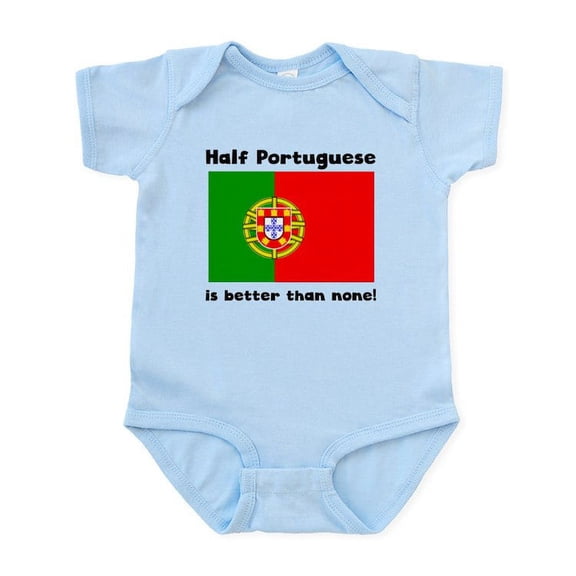 CafePress - Half Portuguese Body Suit - Baby Light Bodysuit, Size Newborn - 24 Months