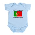 thumbnail image 1 of CafePress - Half Portuguese Body Suit - Baby Light Bodysuit, Size Newborn - 24 Months, 1 of 4