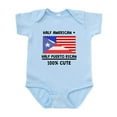thumbnail image 1 of CafePress - Half Puerto Rican 100% Cute Body Suit - Baby Light Bodysuit, Size Newborn - 24 Months, 1 of 4