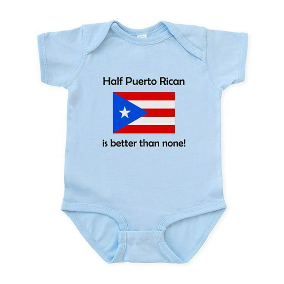 CafePress - Half Puerto Rican Body Suit - Baby Light Bodysuit, Size Newborn - 24 Months