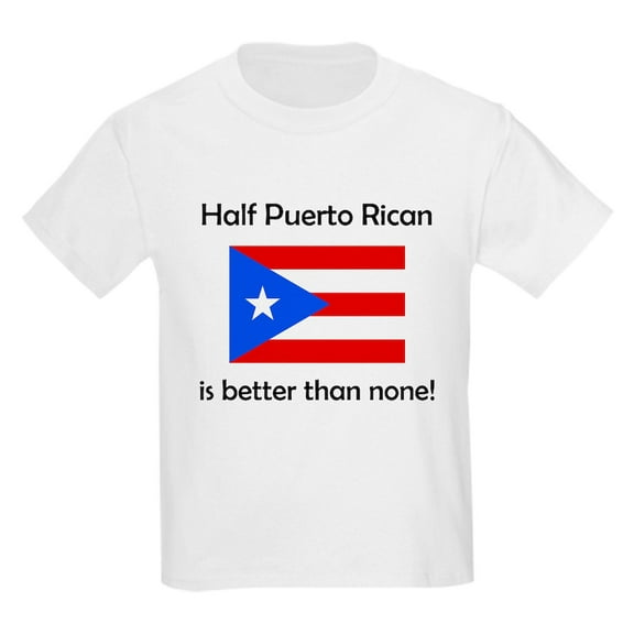 CafePress - Half Puerto Rican T Shirt - Light T-Shirt Kids XS-XL
