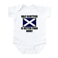 thumbnail image 1 of CafePress - Half Scottish Is Better Than None Body Suit - Baby Light Bodysuit, Size Newborn - 24 Months, 1 of 4