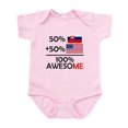 thumbnail image 1 of CafePress - Half Slovakian Half American Body Suit - Baby Light Bodysuit, Size Newborn - 24 Months, 1 of 4