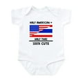 thumbnail image 1 of CafePress - Half Thai 100% Cute Body Suit - Baby Light Bodysuit, Size Newborn - 24 Months, 1 of 4