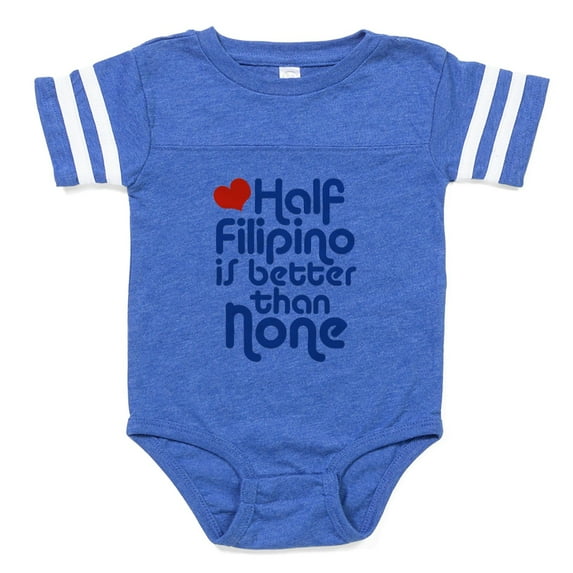 CafePress - Halffilipino551 - Cute Infant Baby Football Bodysuit