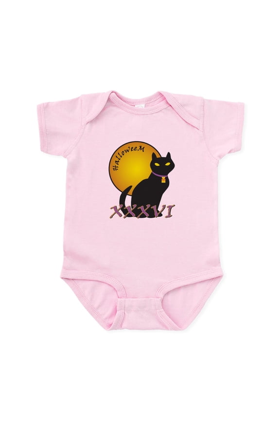 - Halloweem Cat Infant Bodysuit - Baby Light Bodysuit, Size Newborn - 24 Months