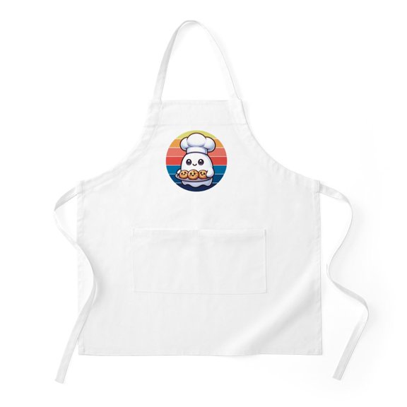 CafePress - Halloween Baking Ghost - Kitchen Apron with Pockets, Grilling Apron, Baking Apron