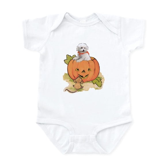 CafePress - Halloween Bichon Infant Bodysuit - Baby Light Bodysuit, Size Newborn - 24 Months