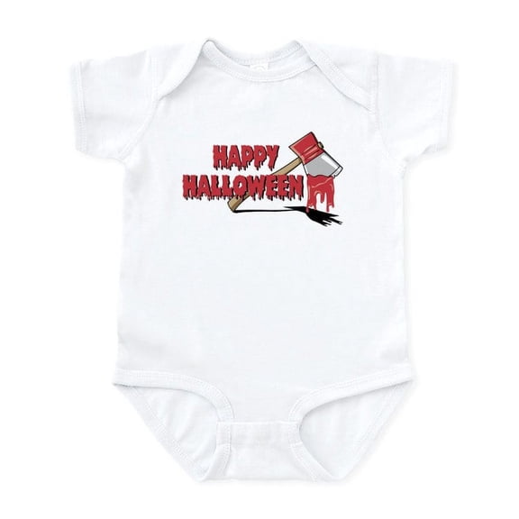 CafePress - Halloween Bloody Ax Infant Bodysuit - Baby Light Bodysuit, Size Newborn - 24 Months
