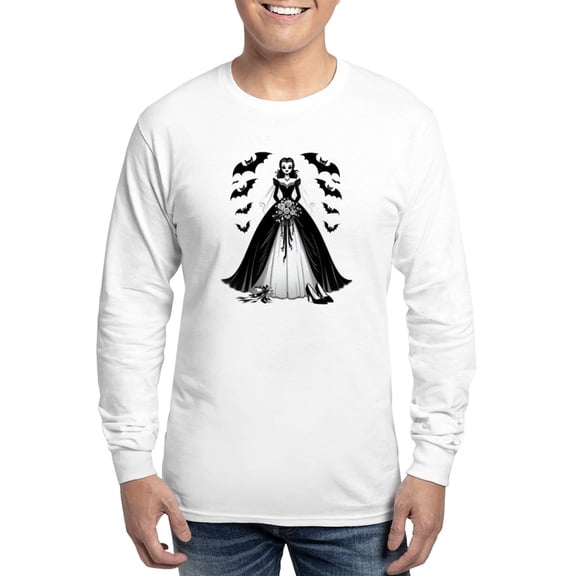 CafePress - Halloween Bride Men's Long Sleeve T Shirt - Unisex Cotton Long Sleeve T-Shirt