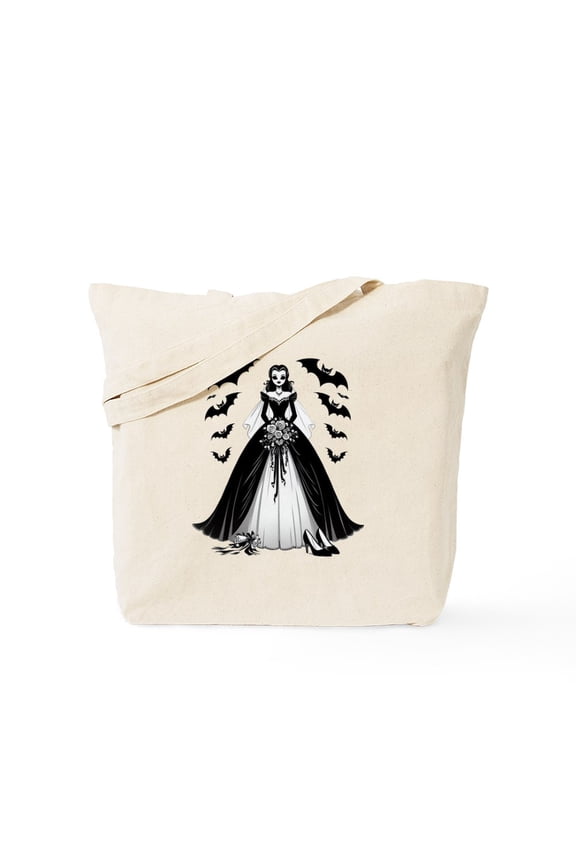 - Halloween Bride - Unisex Canvas Tote Bag, Beige, 1-Piece