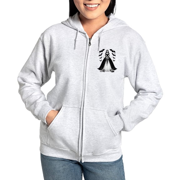 CafePress - Halloween Bride Women's Zip Up Hoodie - Women's Zip Hoodie