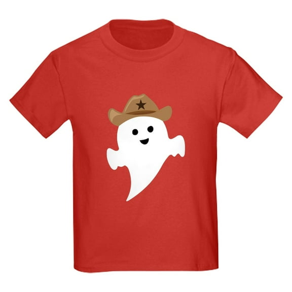 CafePress - Halloween Cowboy Ghost T Shirt - Dark T-Shirt Kids XS-XL
