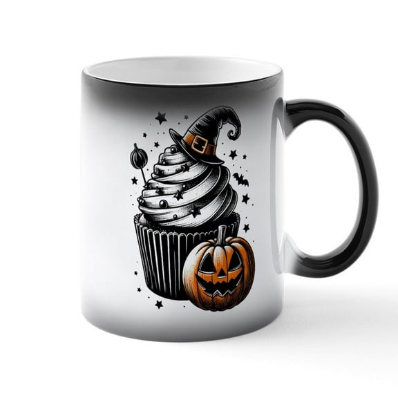 CafePress - Halloween Cupcake - 11 oz Color Changing Magic Mug