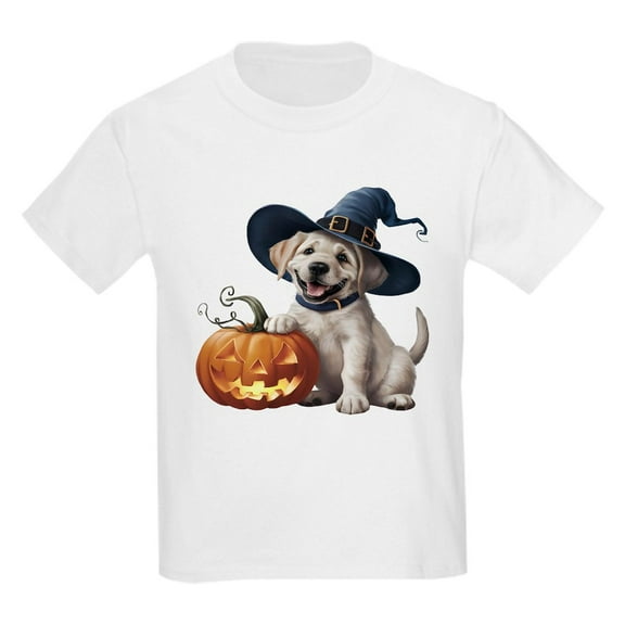 CafePress - Halloween Dog Kids T Shirt - Light Classic Kids Graphic, Short Sleeve T-Shirt, Sizes XS-XL