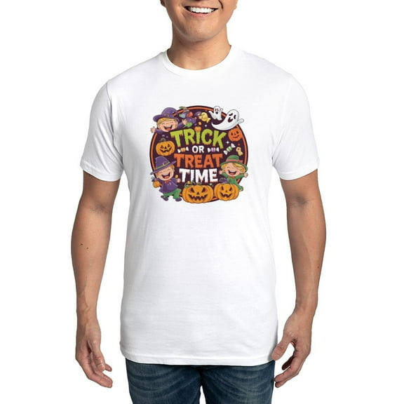 CafePress - Halloween Fun: Trick Or Treat Time Men's Eco Sport T Shirt - Men's Light Eco Sport T-Shirt