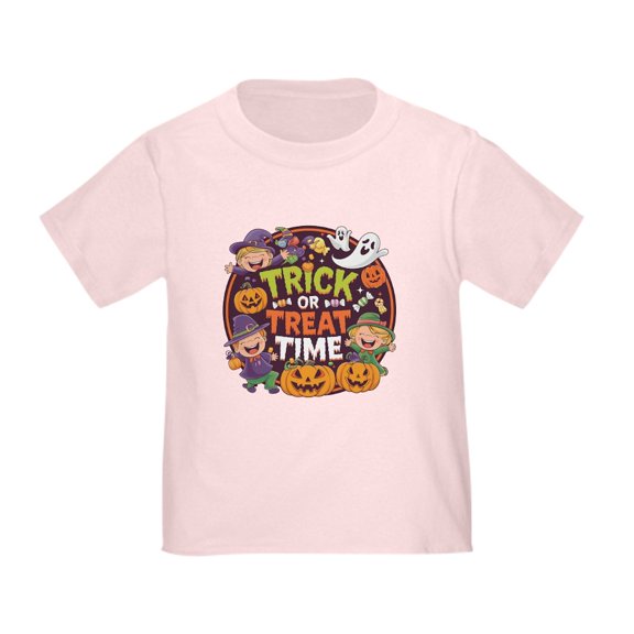 CafePress - Halloween Fun: Trick Or Treat Time Toddler T Shirt - Cute Toddler T-Shirt, 100% Cotton