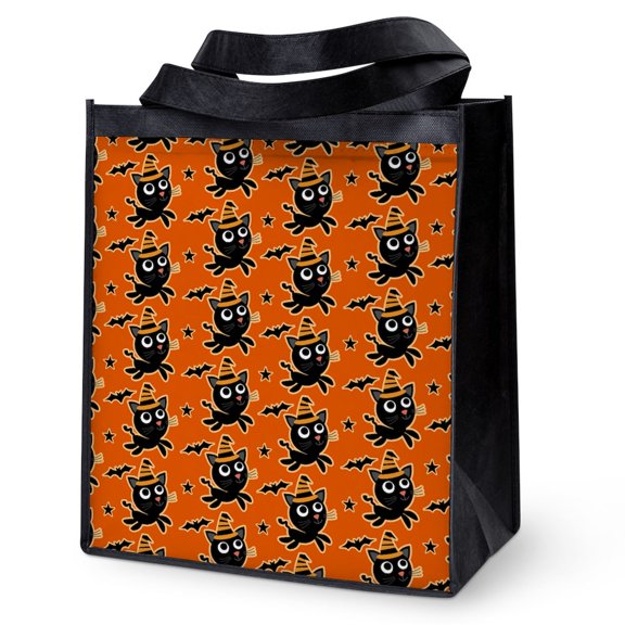 CafePress - Halloween Ghost Pattern - 12"x 13", 100% Recycled, Reusable Grocery Bag