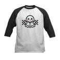 thumbnail image 1 of CafePress - Halloween Ghost Reading School Kids Baseball T Shirt - Kids Cotton Baseball Jersey, 3/4 Sleeve Shirt, 1 of 4