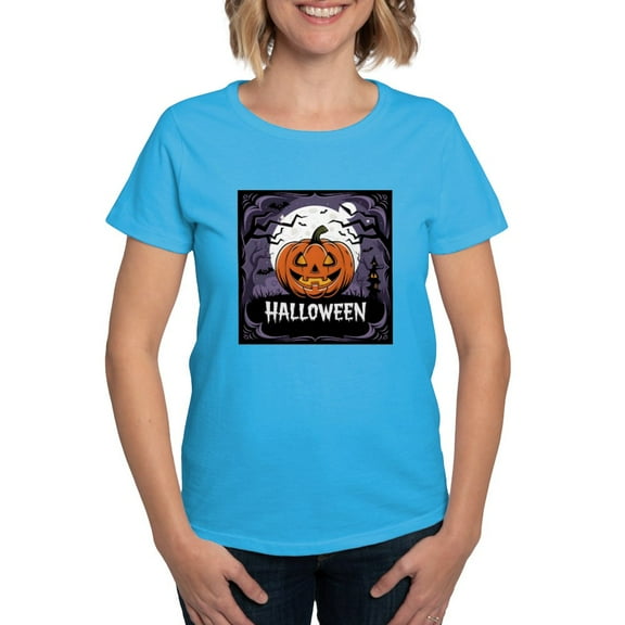 CafePress - Halloween Illustration Women's Value T Shirt - Women's Traditional Fit Dark T-Shirt