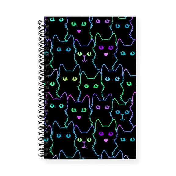CafePress - Halloween Kitty Cat - Spiral Bound Journal Notebook, Personal Diary Dot Grid
