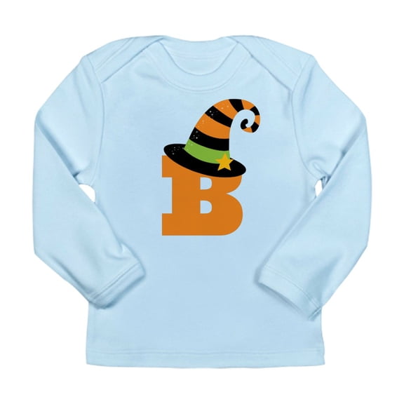 CafePress - Halloween Letter B Witch Monogram Long Sleeve Infa - Long Sleeve Infant T-Shirt
