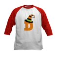 thumbnail image 1 of CafePress - Halloween Letter D Witch Monogram Kids Baseball Je - Kids Cotton Baseball Jersey, 3/4 Sleeve Shirt, 1 of 4
