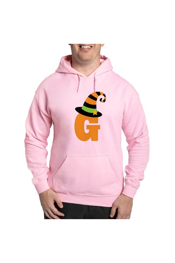 - Halloween Letter G Witch Monogram Hooded Sweatshir - Pullover Hoodie, Hooded Sweatshirt