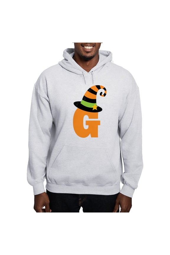 - Halloween Letter G Witch Monogram Hooded Sweatshir - Pullover Hoodie, Hooded Sweatshirt